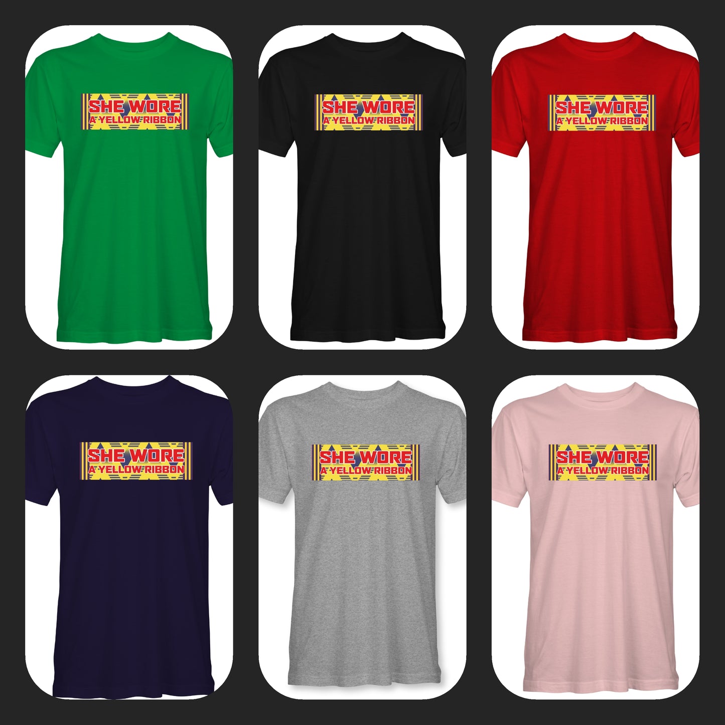 She Wore Banner T-Shirts - (Various colours)