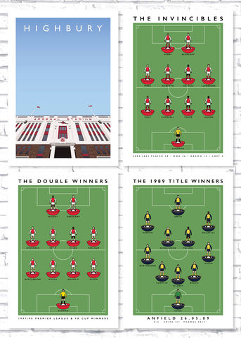 Highbury, 89, 98, Invincibles Posters