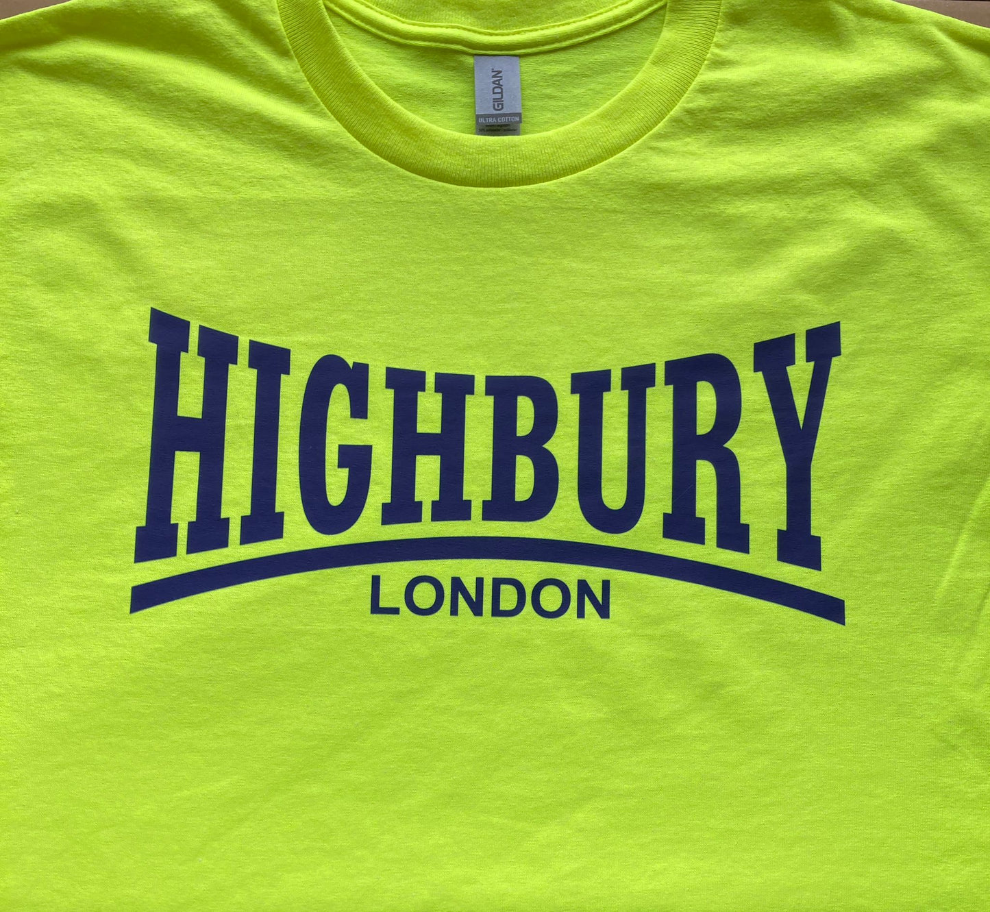 Highbury T-Shirts - White, Sand, Mint, Orange, Bright Green +  Antique Gold