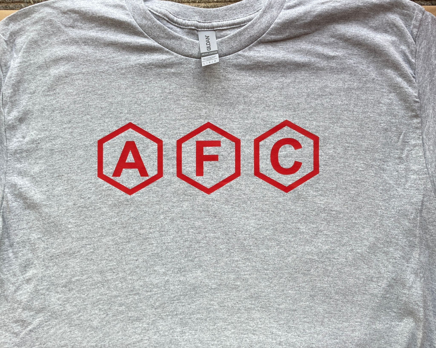 AFC T-Shirts - Red, Navy, Green, Pink, Grey, Back