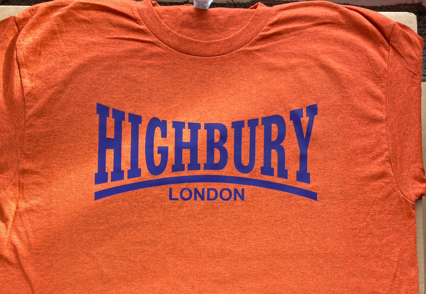 Highbury T-Shirts - White, Sand, Mint, Orange, Bright Green +  Antique Gold