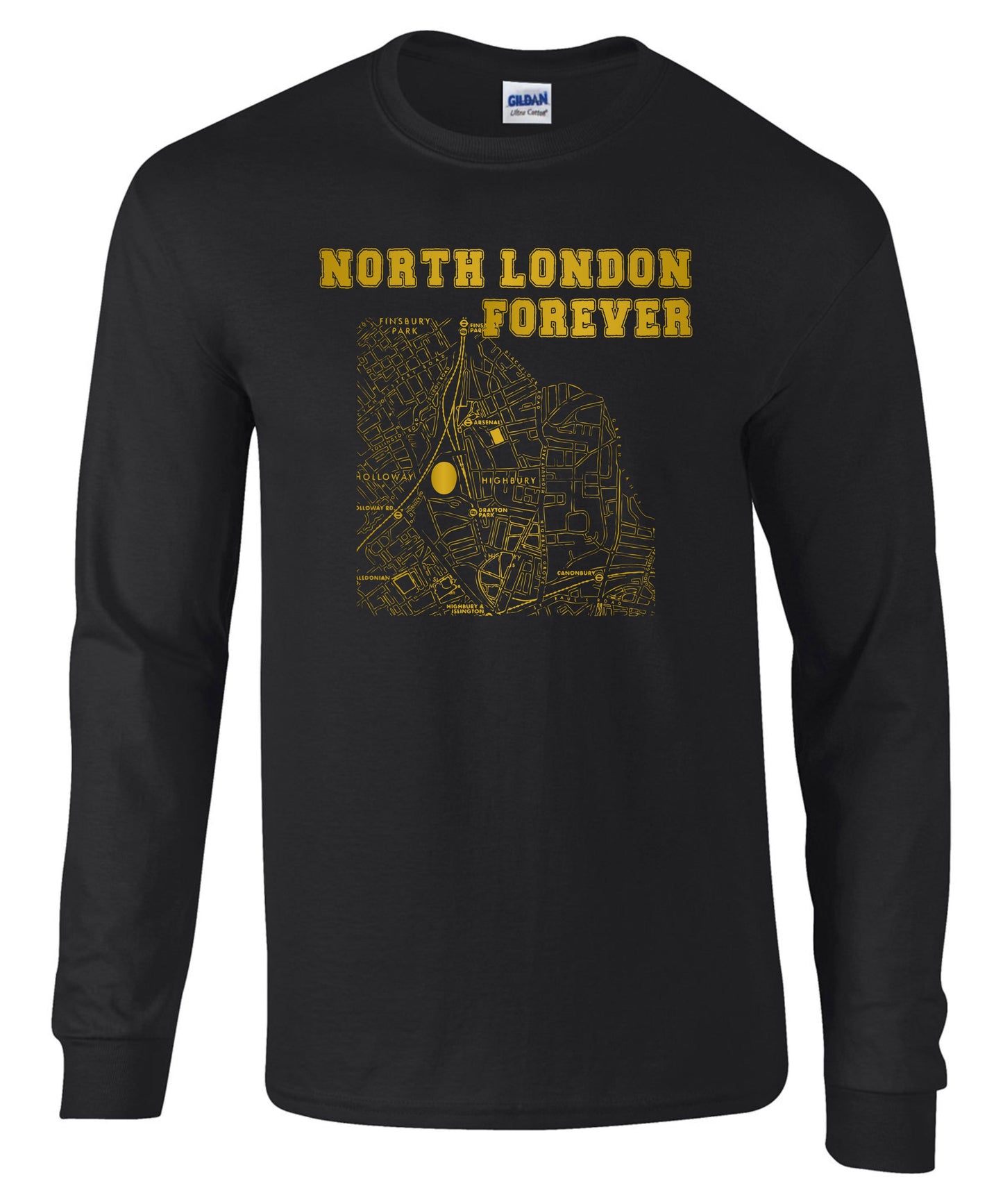 NLF Map - Long Sleeve T-shirts (various colours)