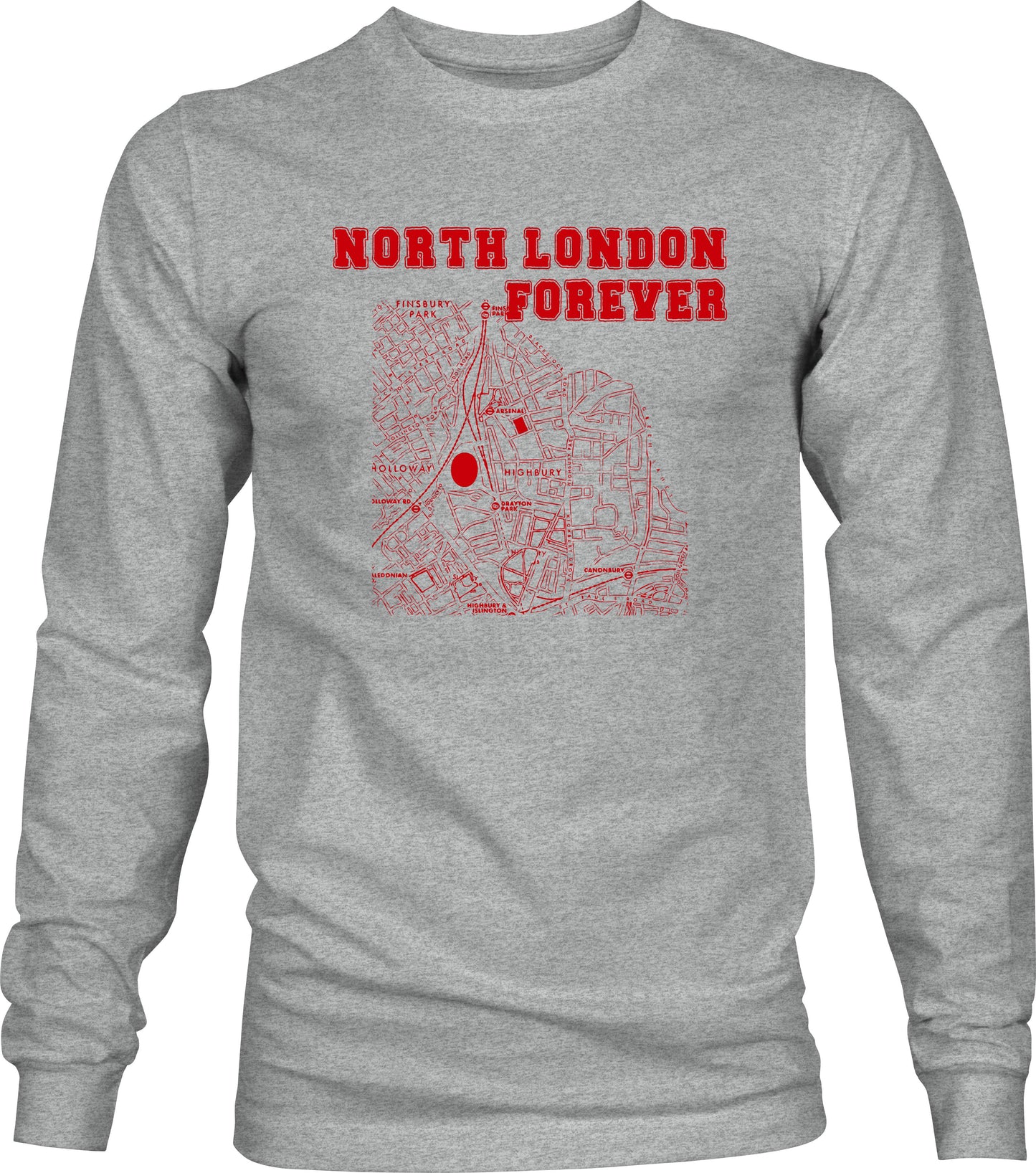 NLF Map - Long Sleeve T-shirts (various colours)