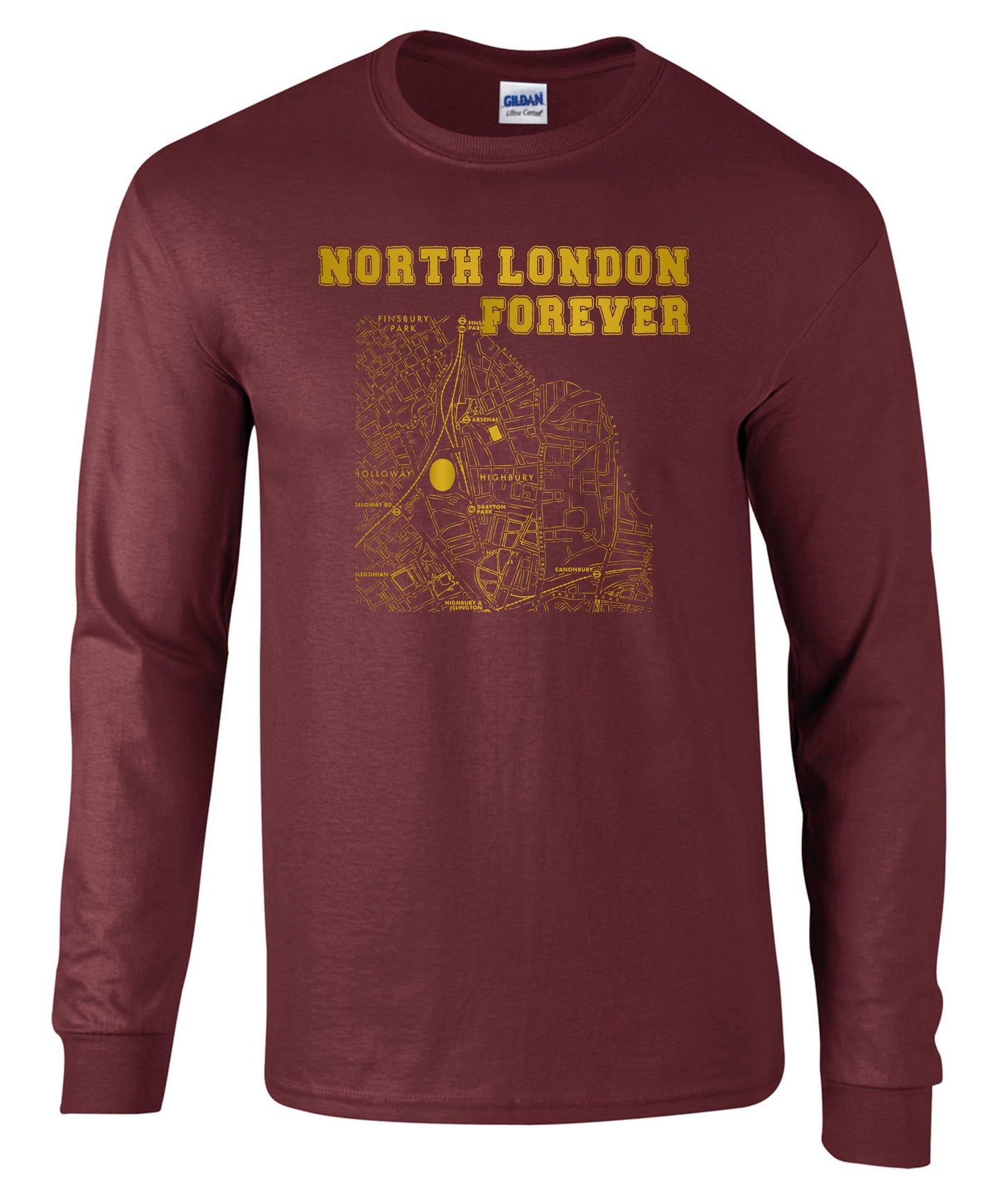 NLF Map - Long Sleeve T-shirts (various colours)