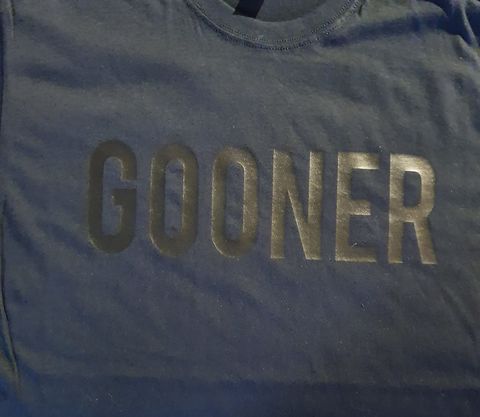 Black on Black Gooner T-Shirt