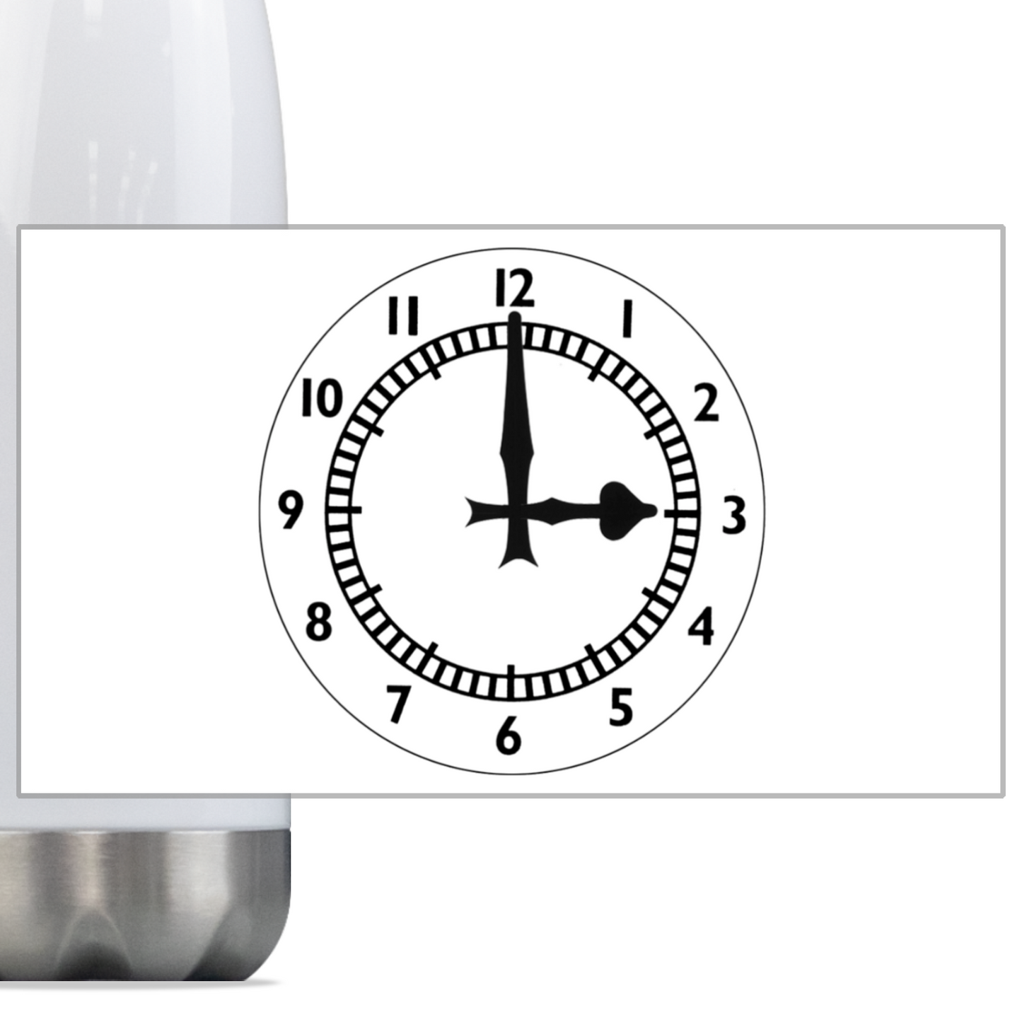 Clock Thermos Bottle