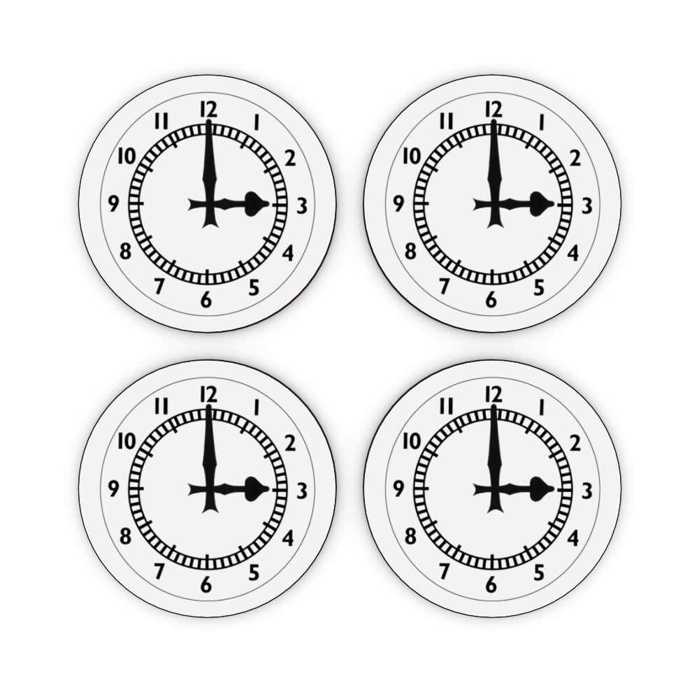 Coasters - clock