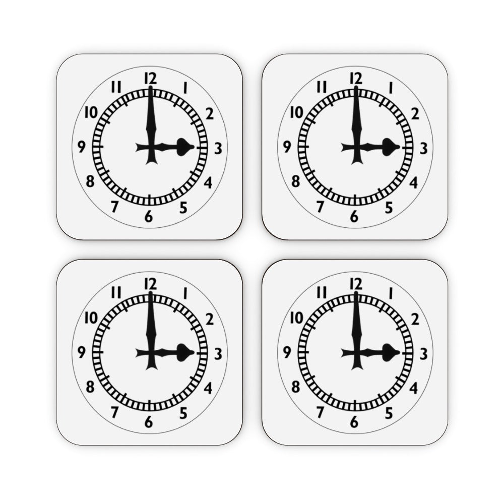 Coasters - clock