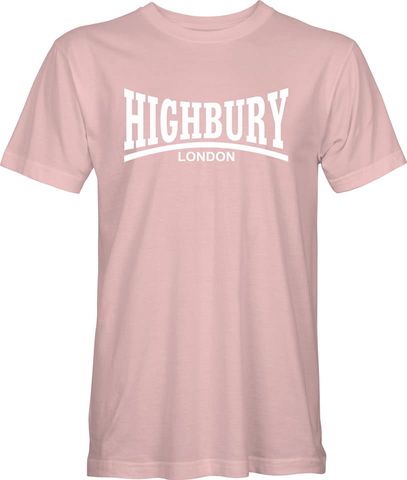 Light Pink and White Highbury T-Shirt