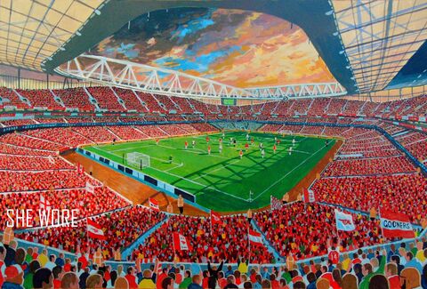 View inside The Emirates - A3 Print