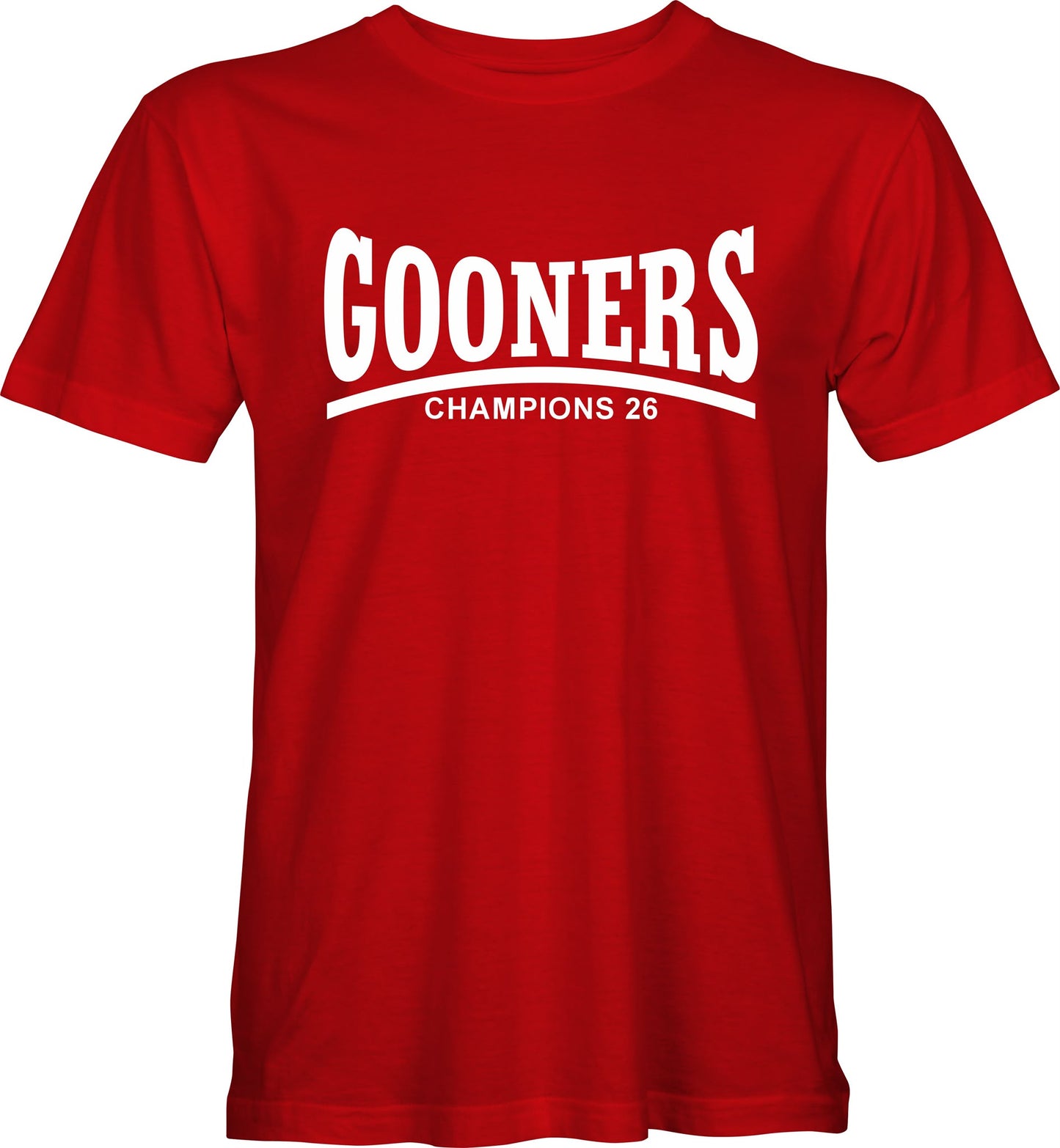 Gooners Champions 2026 T-shirts (Red)