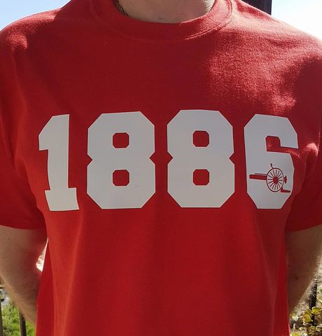 1886 T-Shirts - Red/White and Navy/Yellow – She Wore Shop