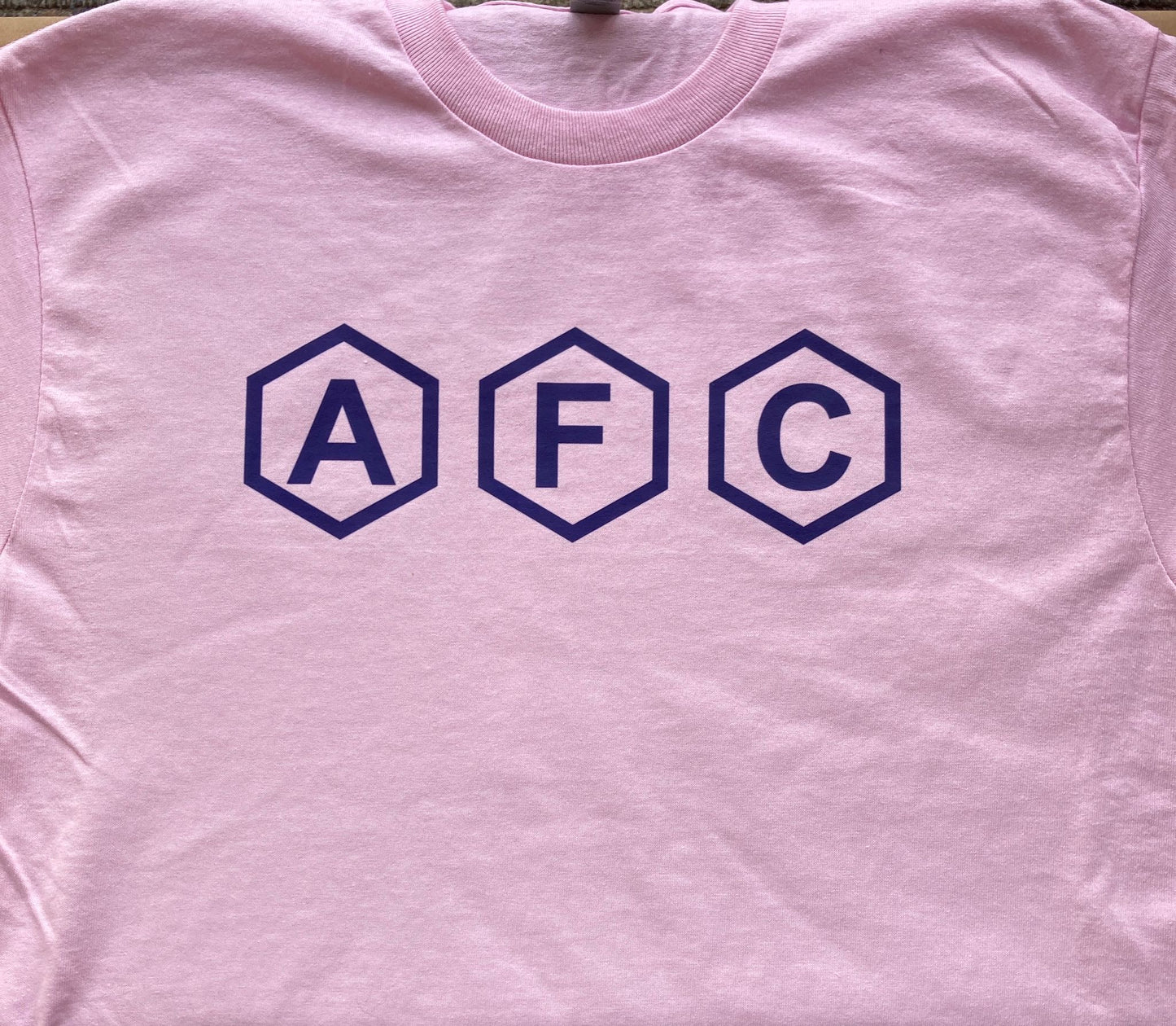 AFC T-Shirts - Red, Navy, Green, Pink, Grey, Back