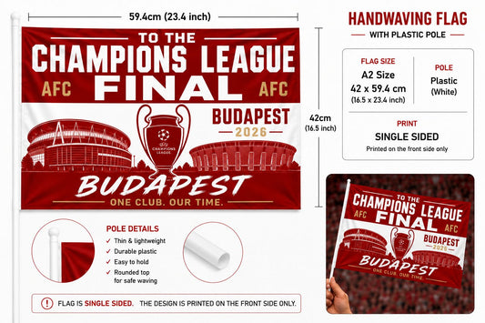 Champions League Flag A2 (hand waving flag)