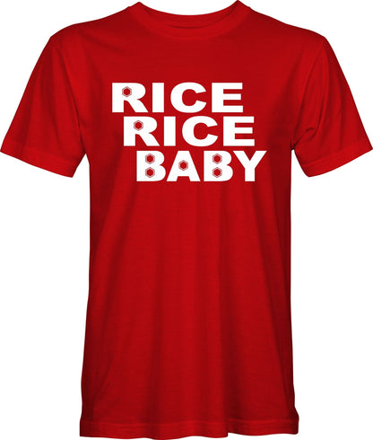 Rice, Rice Baby T-Shirts - Red and Navy