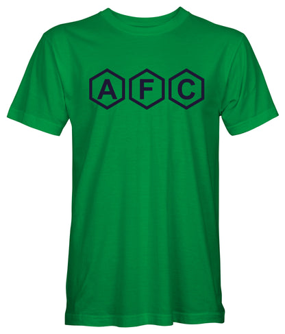 AFC T-Shirts - Red, Navy, Green, Pink, Grey, Back