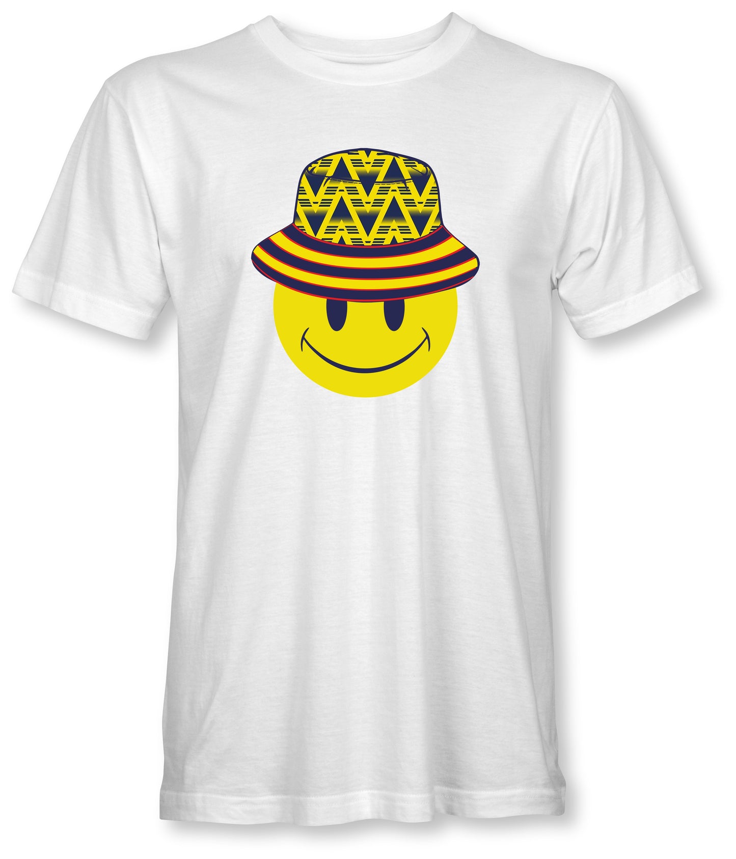 Bucket Hat T-Shirts - Navy, Pink, Black and White