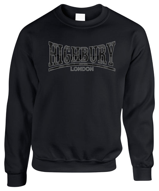 Highbury Black 0n Black - Sweatshirt