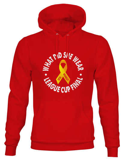 What Did She Wear ?? 2026 Hoodies (Red or Navy)