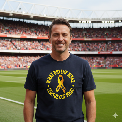 What Did She Wear ?? 2026 Tshirts (Red or Navy)