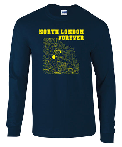 NLF Map - Long Sleeve T-shirts (various colours)