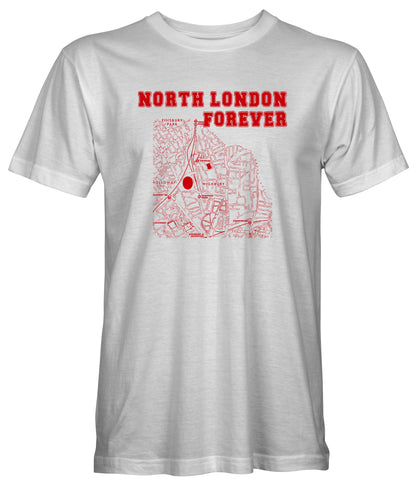 NLF Map T-Shirts - Red, Navy, Green, Pink, Grey, Back
