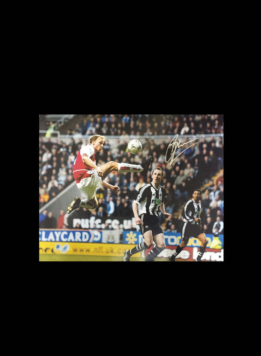 Signed Bergkamp V Newcastle Photo