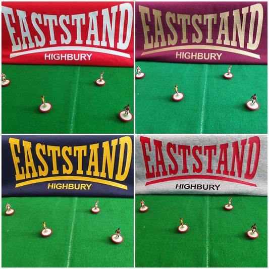 East Stand Highbury T-Shirts - Grey, Navy, Red, Redcurrent
