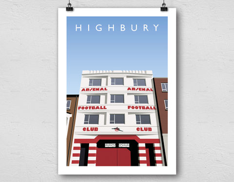 West Stand Highbury Poster