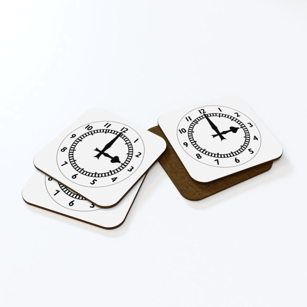 Coasters - clock
