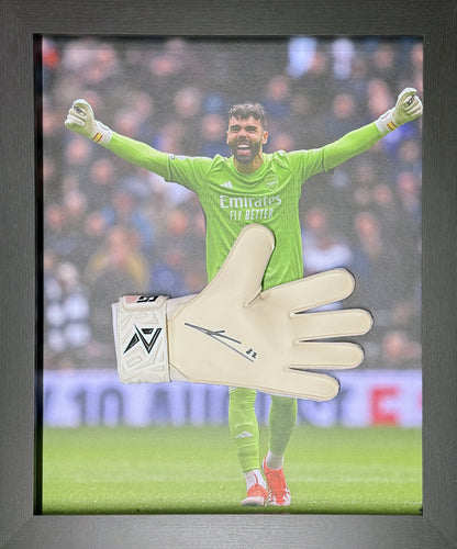David Raya signed glove  (Framed or Unframed)