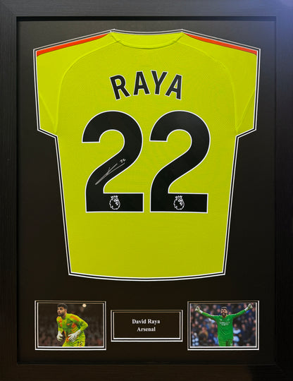 David Raya signed shirt (Framed or Unframed)