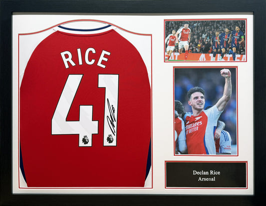 Declan Rice signed shirt (Framed or Unframed)