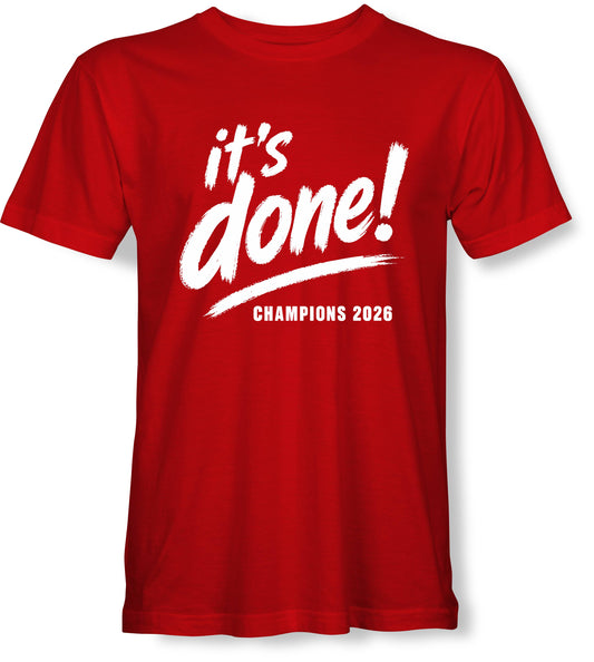 It's Done Tshirts (Red)